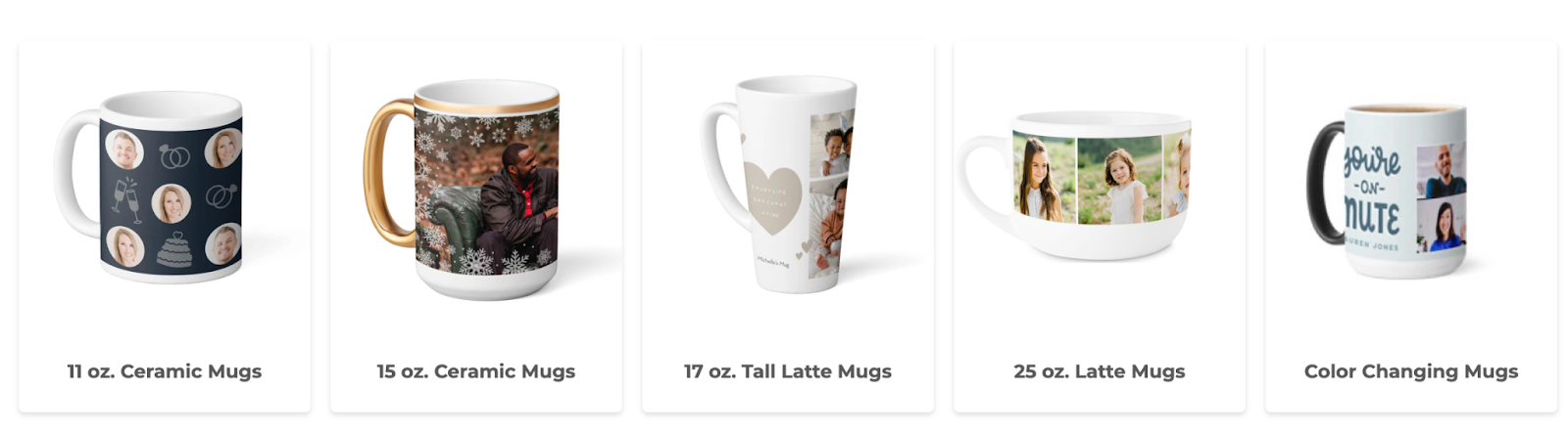 personalized marketing examples, Shutterfly picture of two mugs