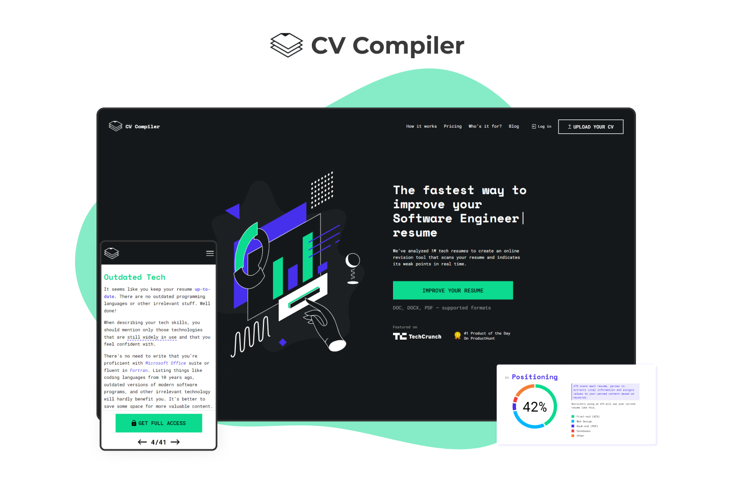 CV Compiler is an ML-based resume parser developed by Flyaps