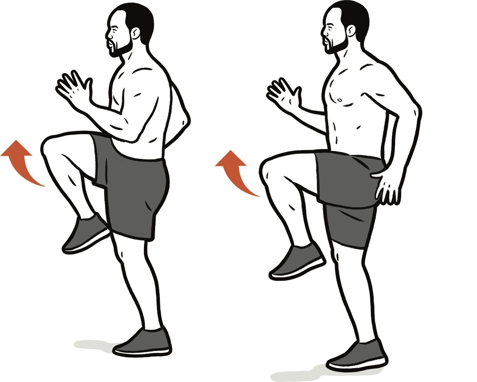 Latihan Efektif Untuk Meningkatkan Kecepatan dan Kelincahan - High-Knee Drills 