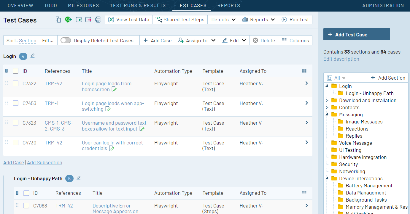 Centralize your testing activities to make it easier to access and manage test assets, reduce duplication, and ensure consistency and collaboration across the testing process.
