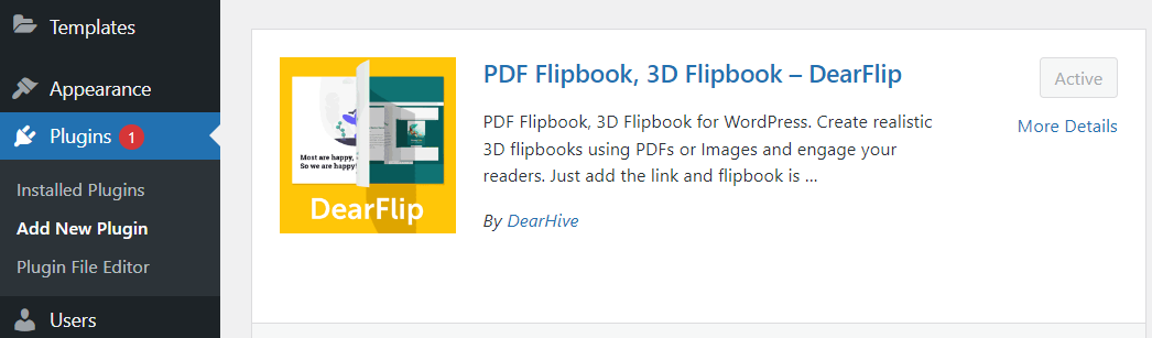 dearflip ebook plugin