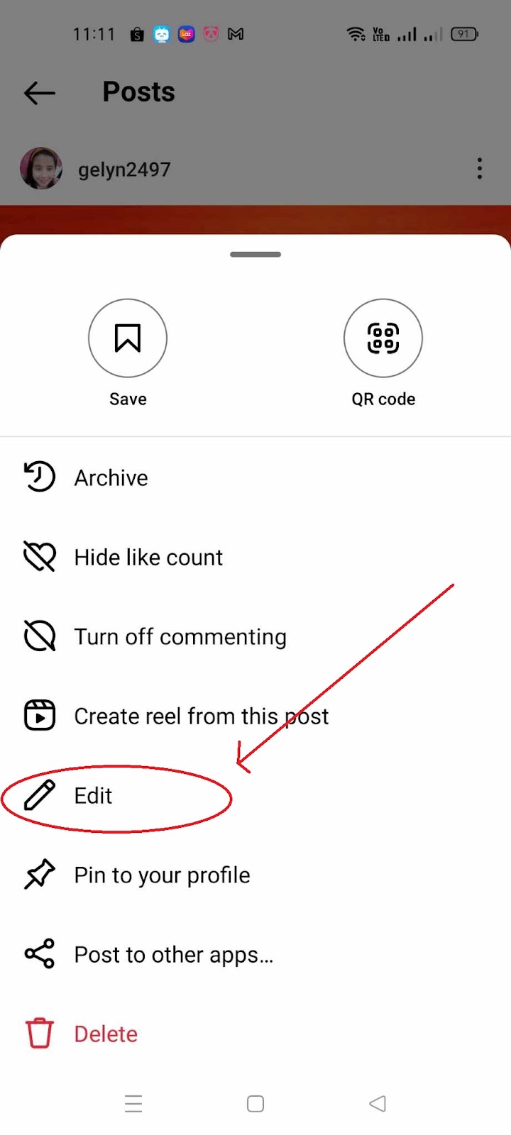 How to Rearrange Photos on Instagram Post - Edit Post