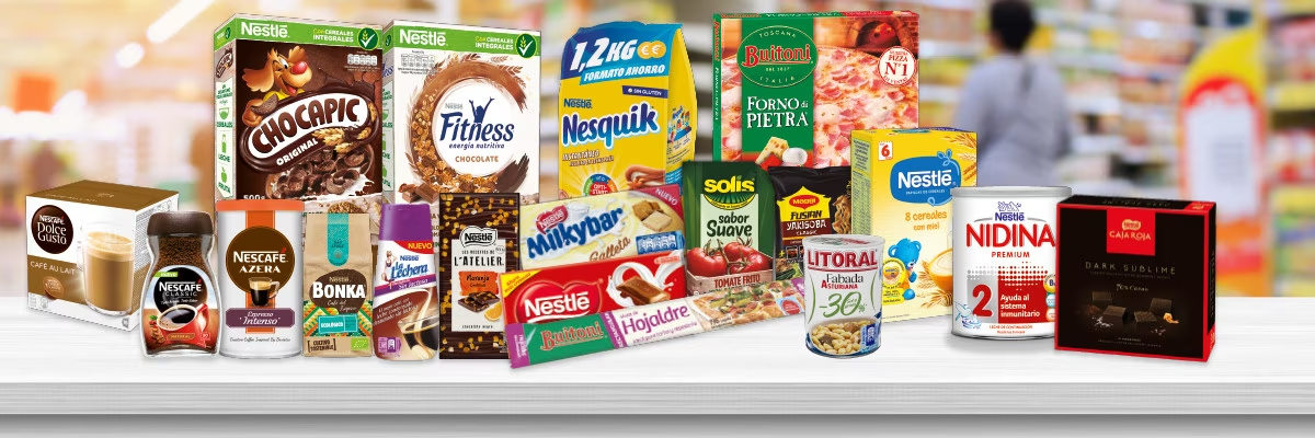 variedad de productos de Nestlé | Fuente: the food tech