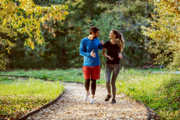 Walking in the park together