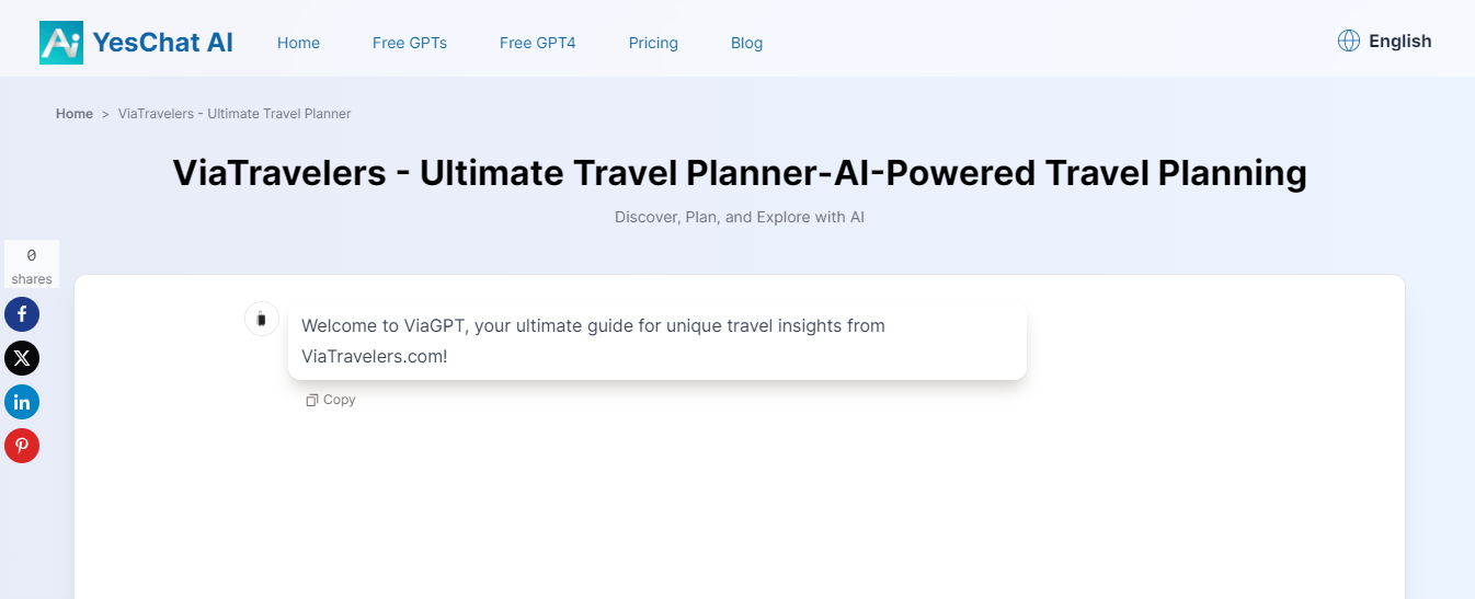 ViaTravelers Authentic AI Travel Planner