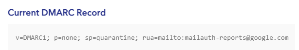 current dmarc record sample
