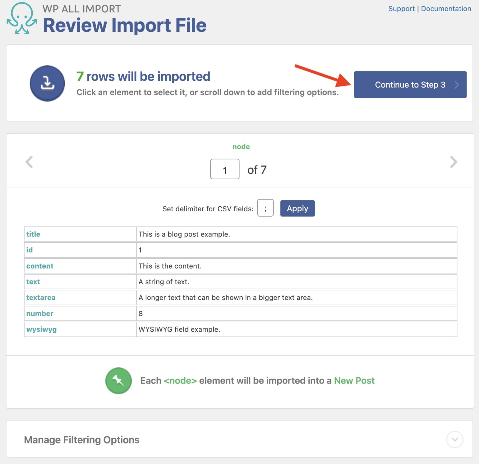 Importing Data into JetEngine Custom Fields - Review Import File