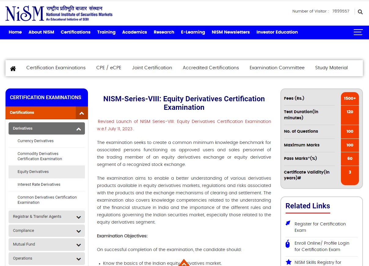 NISM’s stock derivatives certification