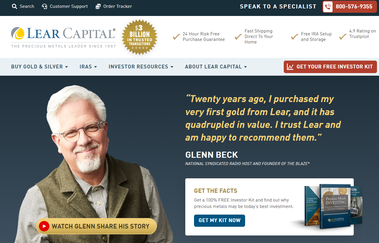 Lear Capital homepage