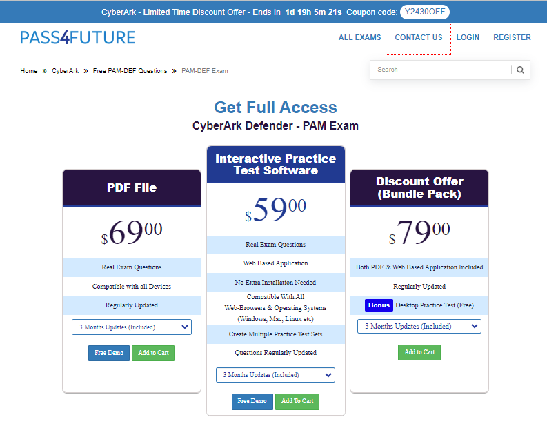 CyberArk DEFENDER - PAM Exam | CyberArk DEFENDER - PAM | CyberArk Exam