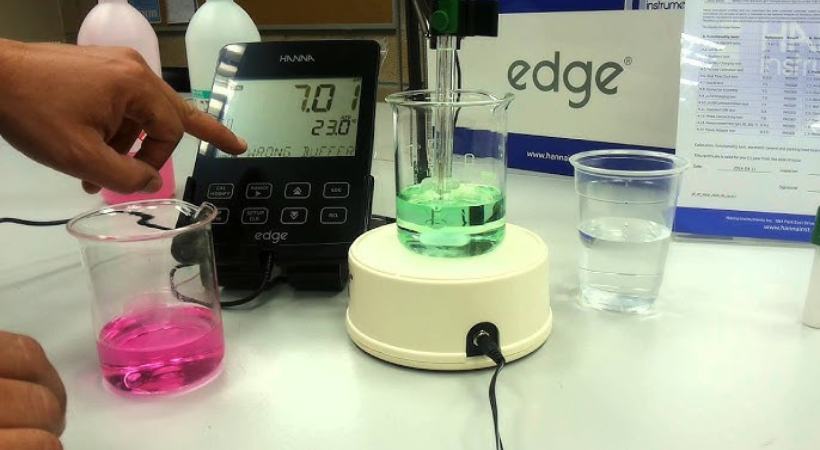 step-by-step process for using pH meter.