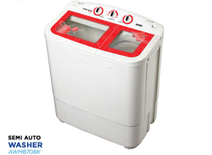 AKARI MESIN CUCI 2 TABUNG SEMI AUTO WASHER AWM8708K