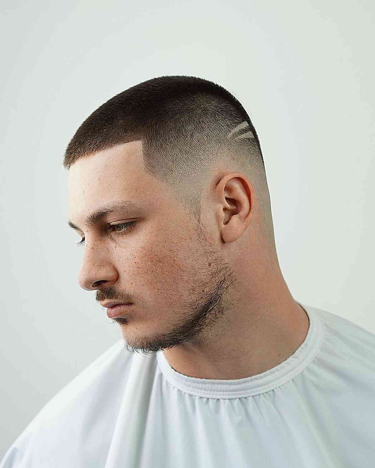 Picture of a man rocking the buzz cut