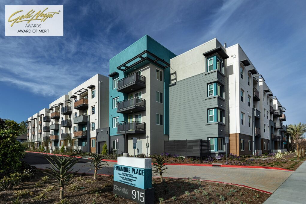 A view of the outside of Finamore Place, one of the projects that earned us Awards of Merit at Golden Nugget.