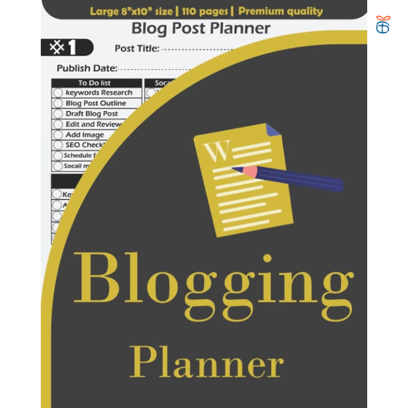 Blogging Planner Contents Pre-Numbered Planning as a gift for bloggers