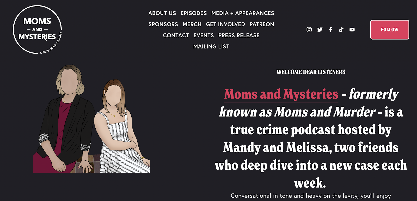 Moms and Mysteries podcast