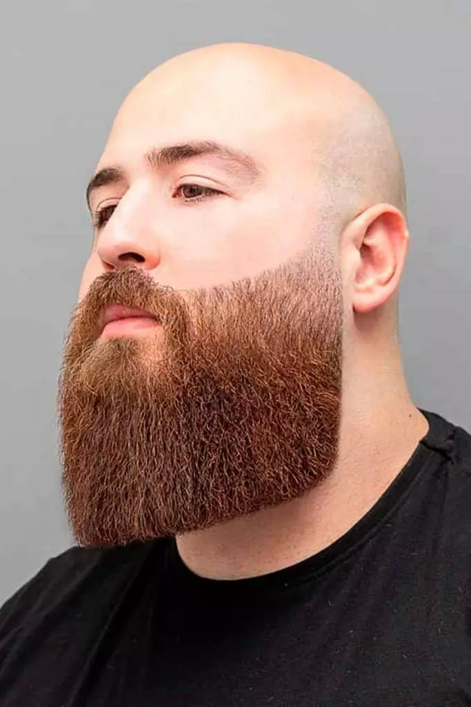 Picture of  a guy rocking the long beard fade 