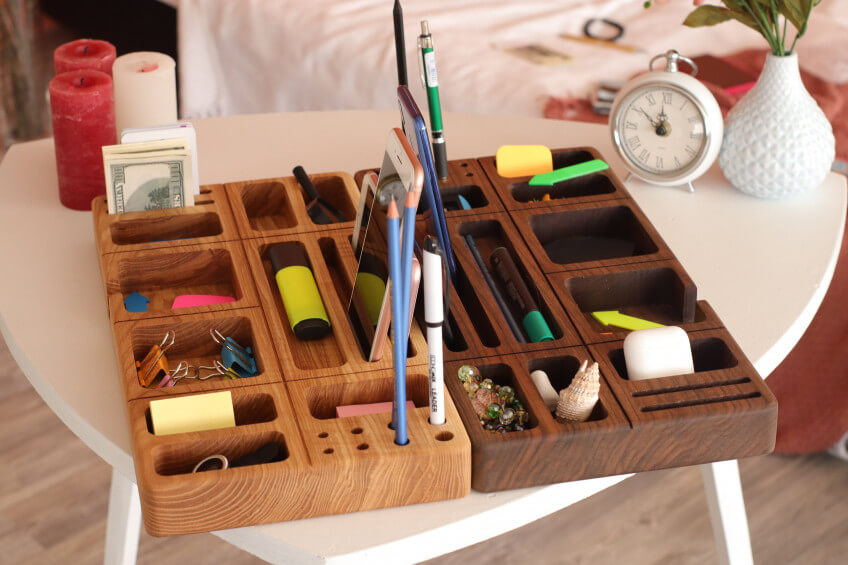 Desk Organizer with a Twist