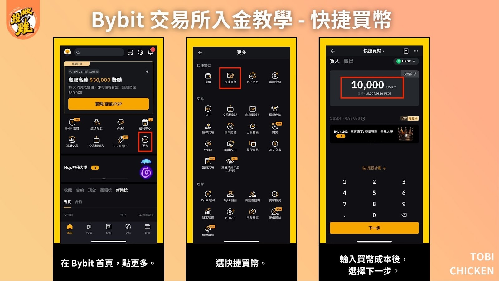 Bybit 交易所出金、入金教學：台幣購買加密貨幣、加密貨幣換回台幣