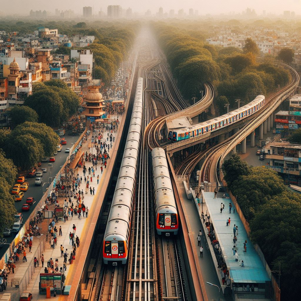 Indian Rapid Transit System Was Operating For Fully Modern Well Working.