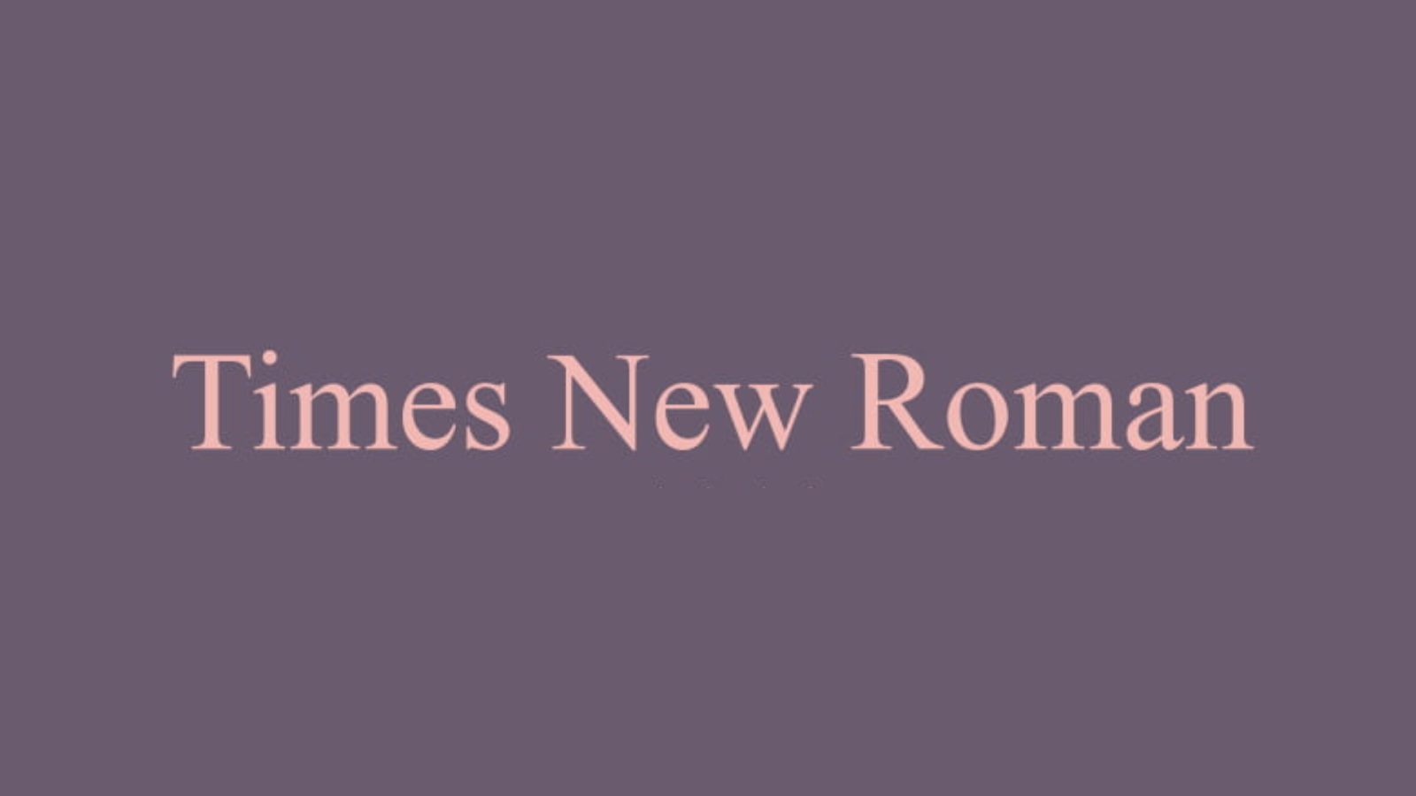 times new roman youtube thumbnail font