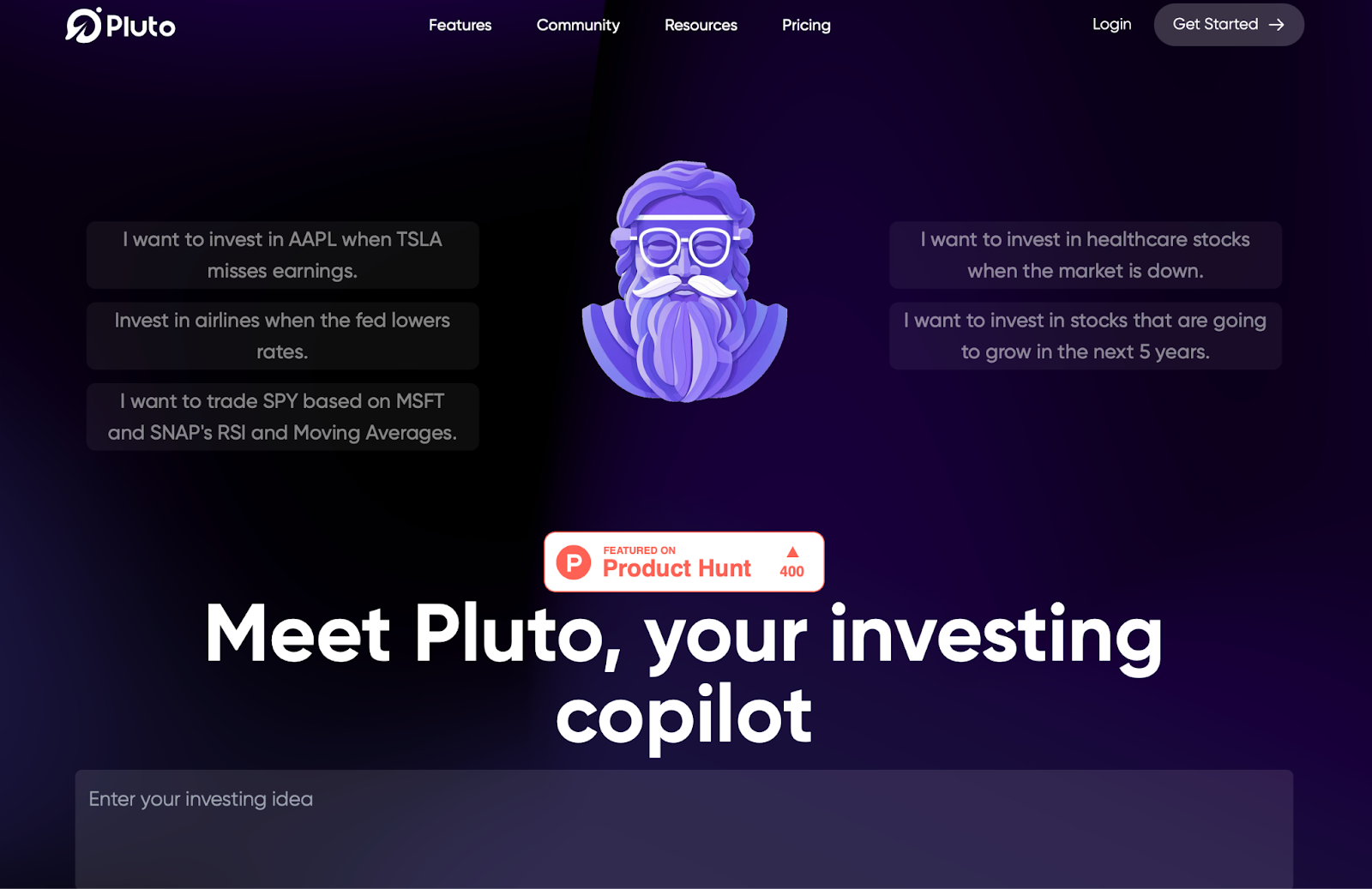 Pluto is an AI-powered investment copilot