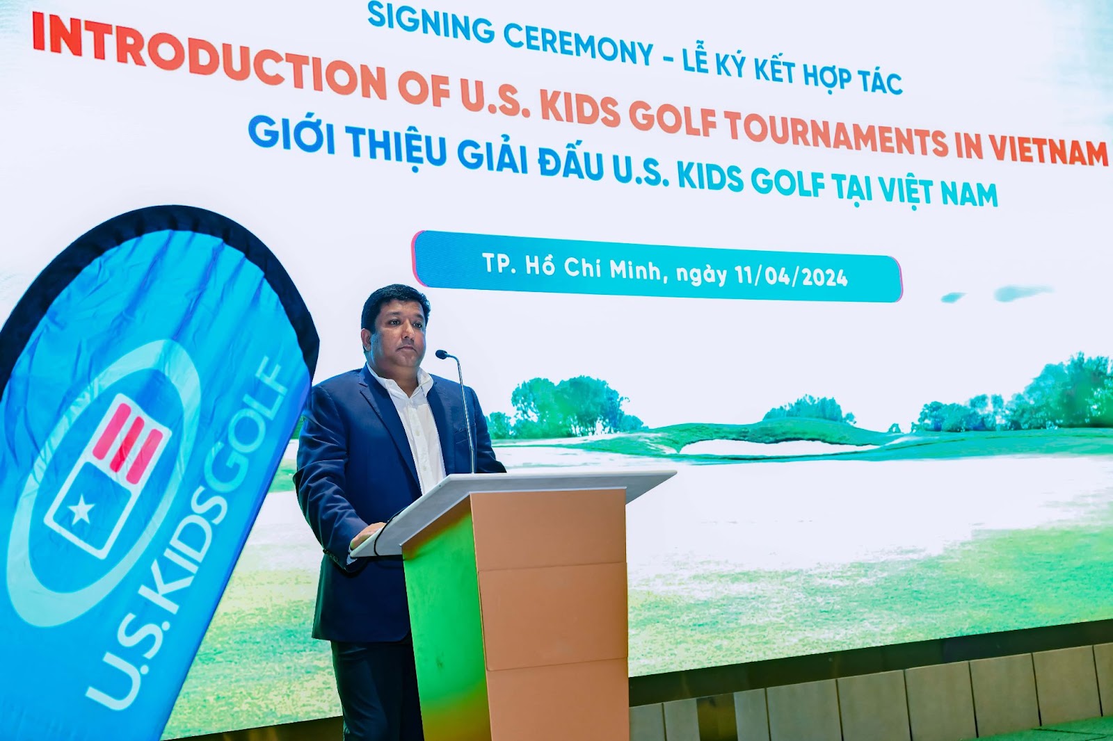 Ông Rajesh Srivastava – Chủ tịch U.S. Kids Golf Ấn Độ và U.S. Kids Golf Châu Á đánh giá Việt Nam là một quốc gia hội tụ đủ các tiềm năng phát triển bộ môn thể thao này. “Chúng tôi rất hào hứng khi mở rộng tầm ảnh hưởng của U.S. Kids Golf tới Việt Nam – một thị trường tiềm năng tại Châu Á. Chúng tôi cam kết sẽ chuyển giao những kiến thức, kinh nghiệm, công cụ và nguồn lực quốc tế theo đúng tiêu chuẩn toàn cầu của U.S. Kids Golf đến các đối tác tại Việt Nam, qua đó giúp các golf thủ nhí phát huy tài năng và thúc đẩy sự phát triển toàn diện của các em,” ông Rajesh phát biểu. 