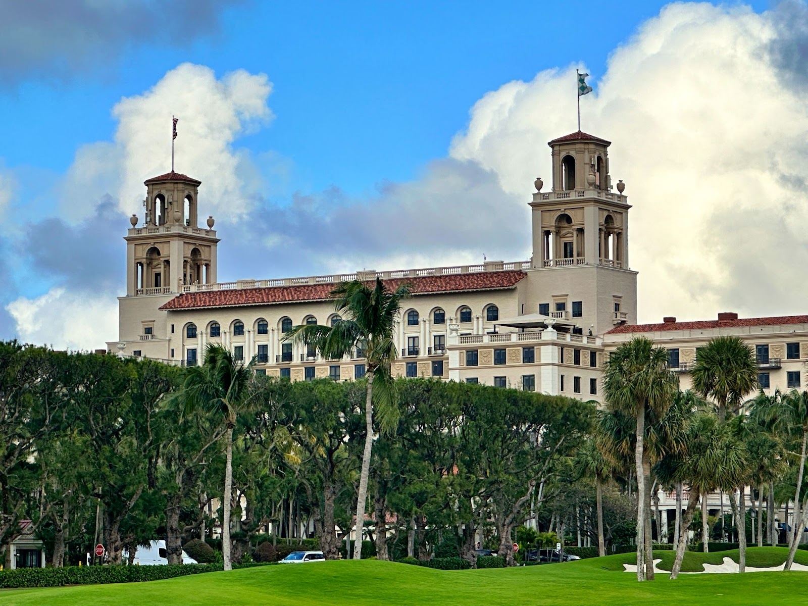 Exterior of The Breakers in Palm Beach Florida.