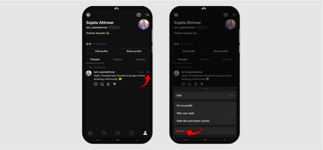 How to Delete the Meta’s Thread Post - Threads App