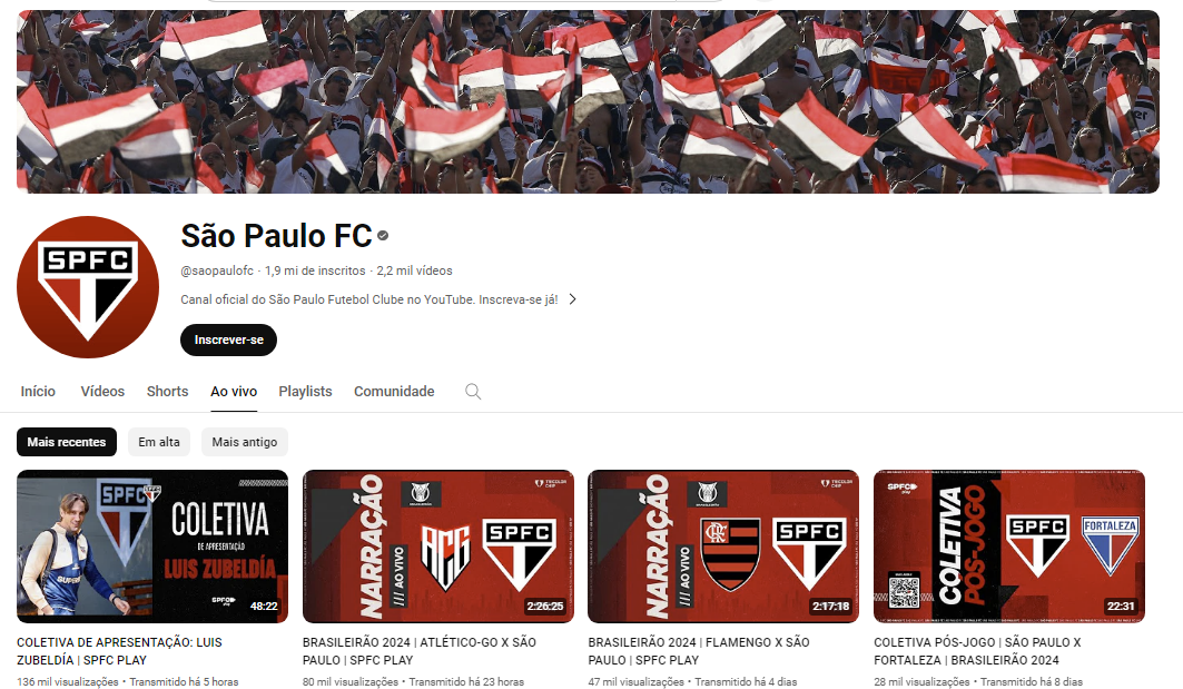 Aplicativo São Paulo FC grátis