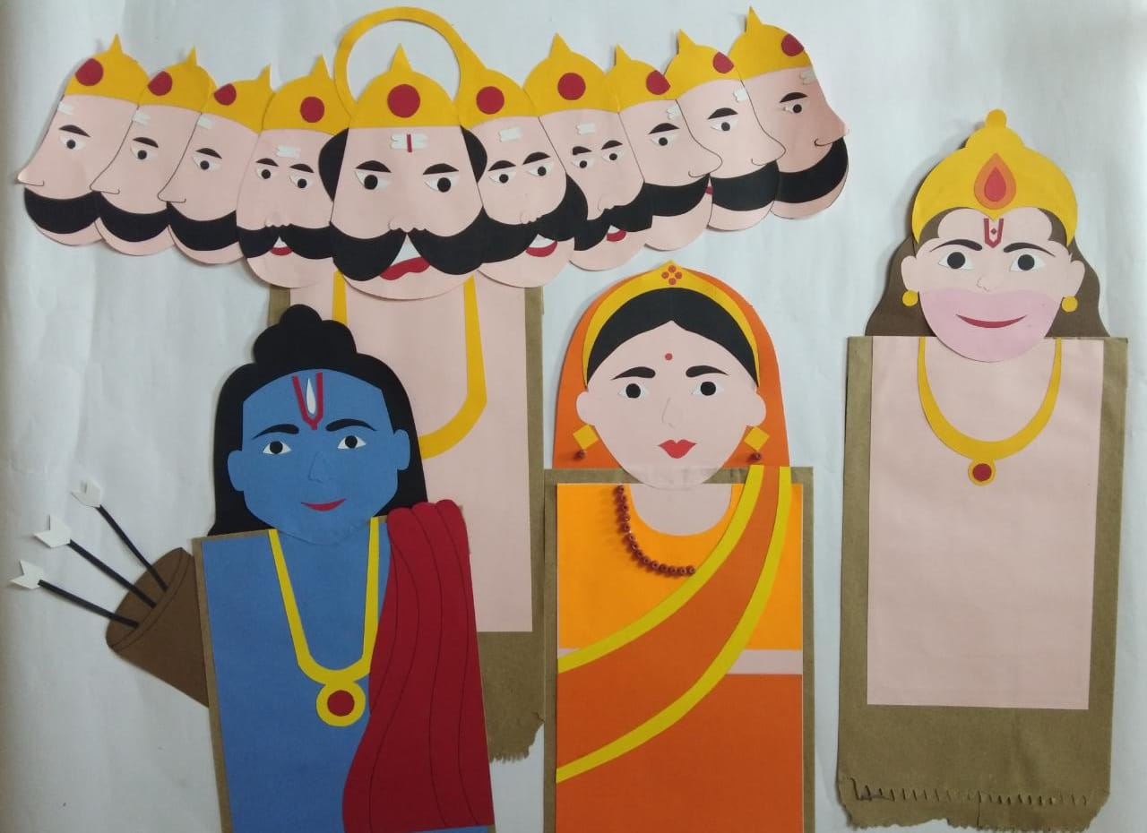 Make a Ramayana Character with Paper Craft Ideas for Kids