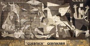 Mural reproducción del Guernica