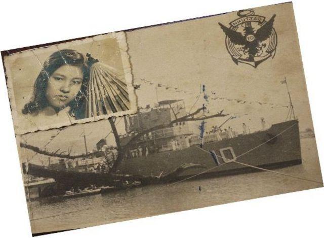 Tấm bưu thiếp mà cố Trung úy Ngụy Văn Thà gửi về cho vợ trước khi đi làm nhiệm vụ