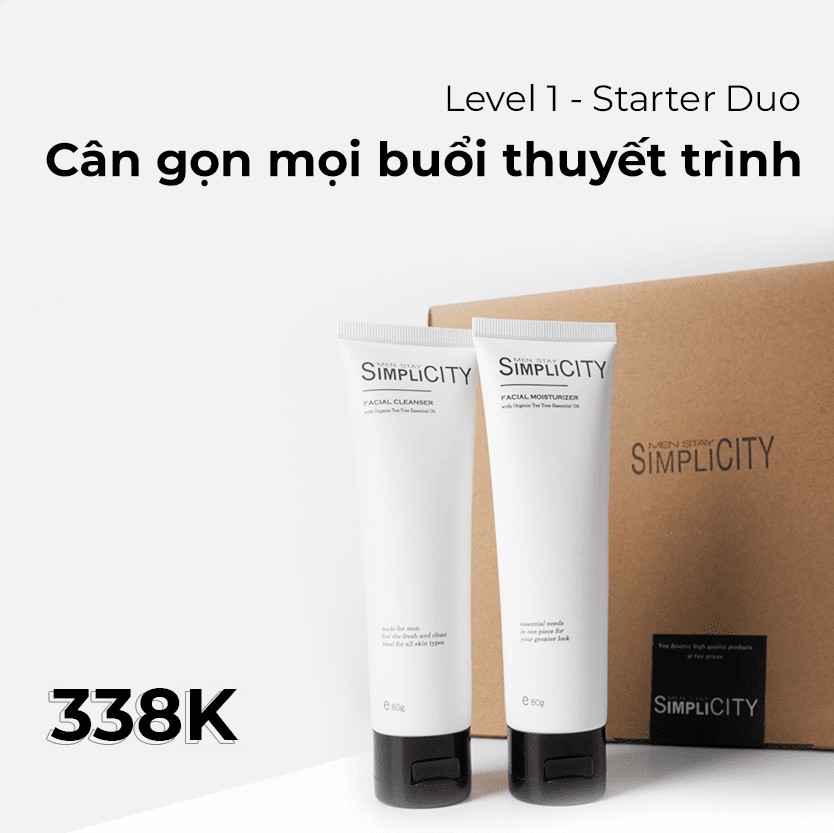 Level 1 - Starter Duo - Rửa mặt và dưỡng ẩm