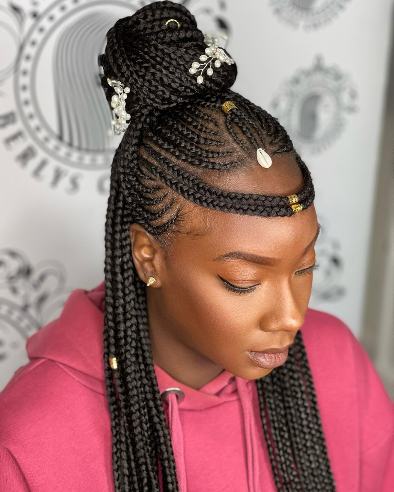  Tribal High Bun  for Black Hair