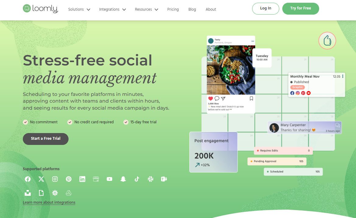 Loomly: Stress-free social media management