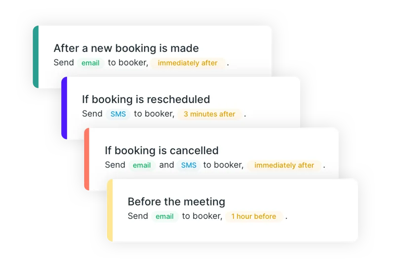 YouCanBookMe booking and notifications workflow