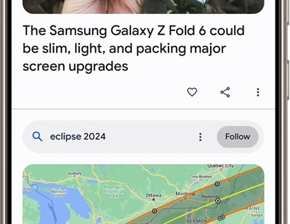 Google Discover on a Galaxy phone