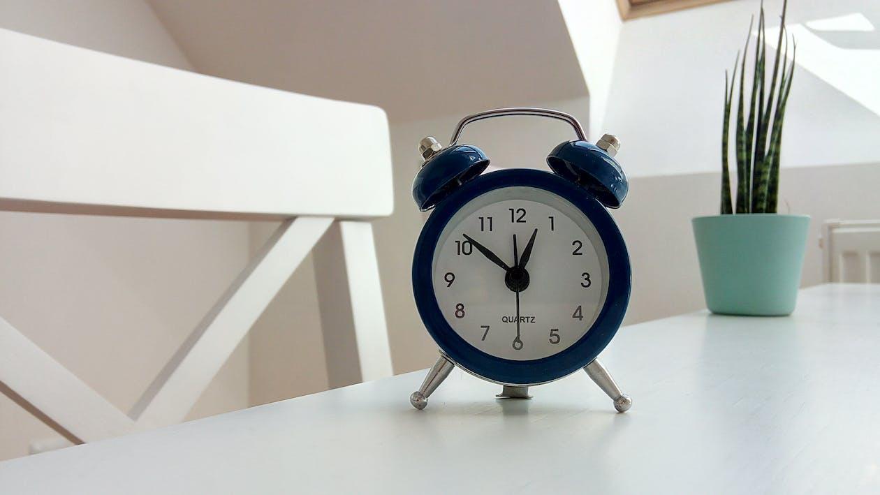 Free Round Black Alarm Clock Stock Photo
