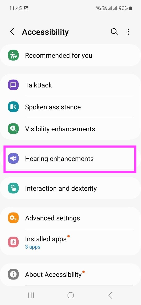 Turn off live captions - Via Android phone settings