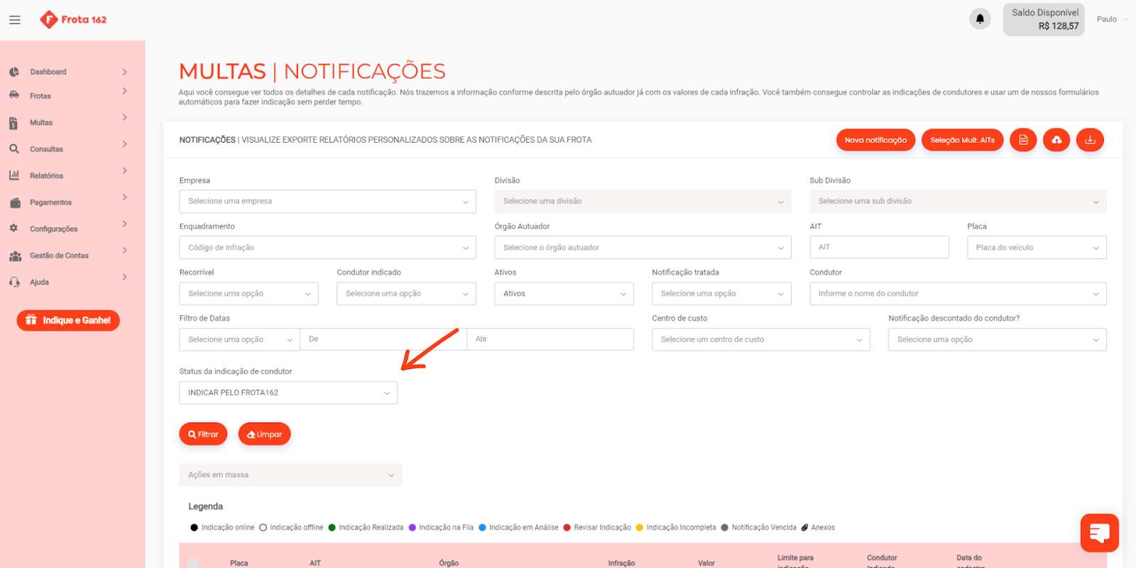 Indicação de Condutores em 5 Minutos com o novo Módulo da Frota 162
