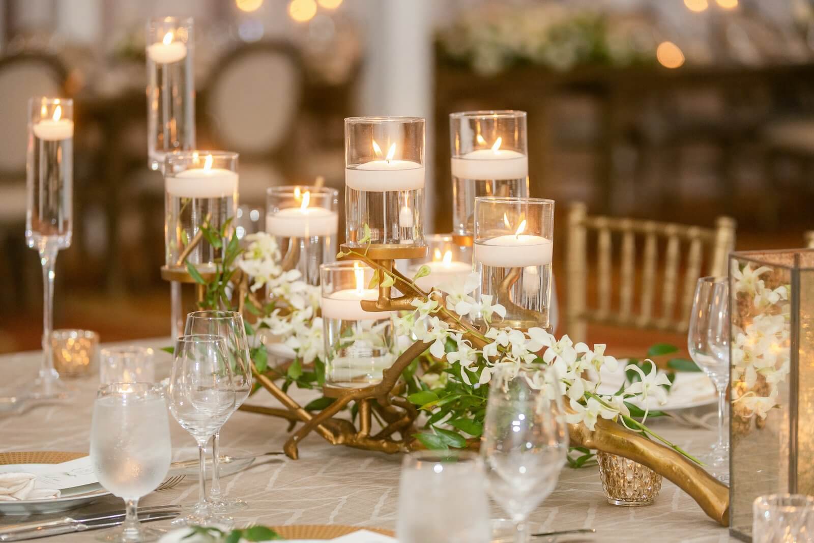 Candlelit Centerpieces