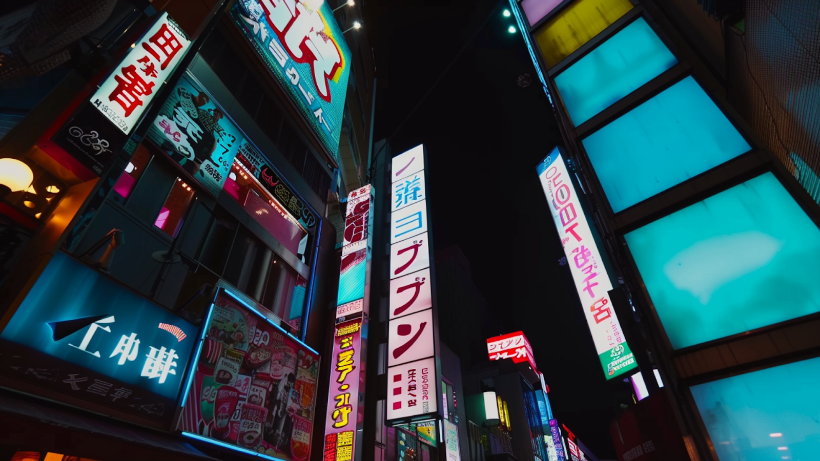 The illuminated signboards at Dotonbori district in Osaka, Japan