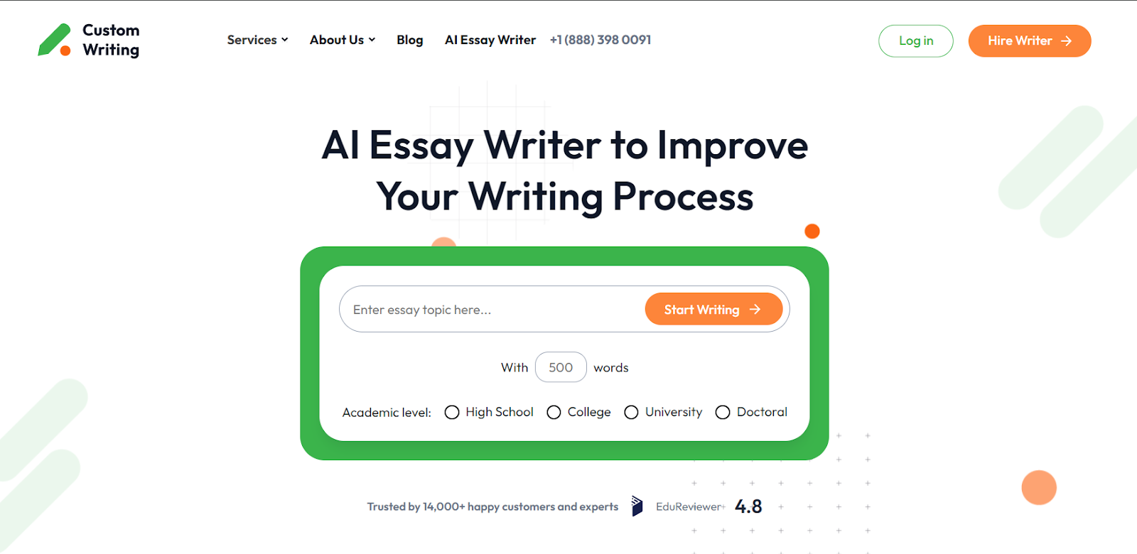 AI Essay Writer to improve Your Writing Process