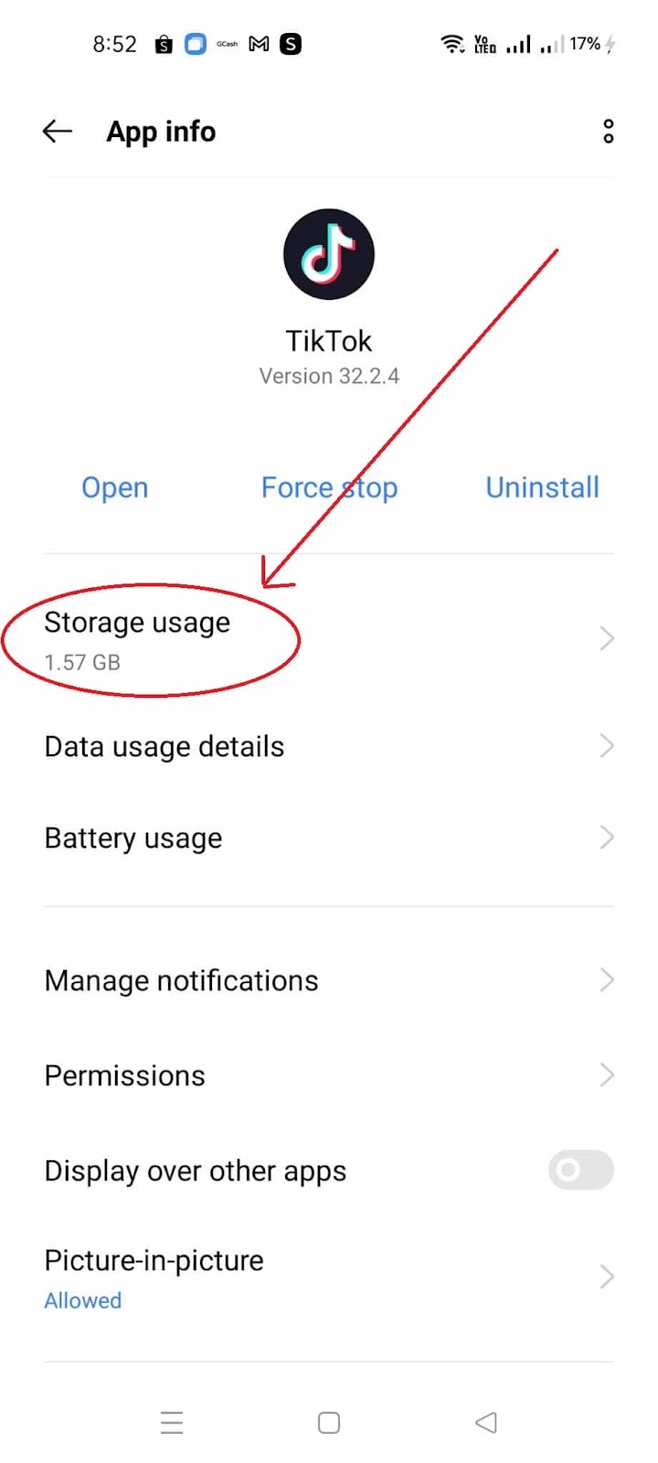 Why are my Tiktoks not showing up on the following page - Click Storage Usage