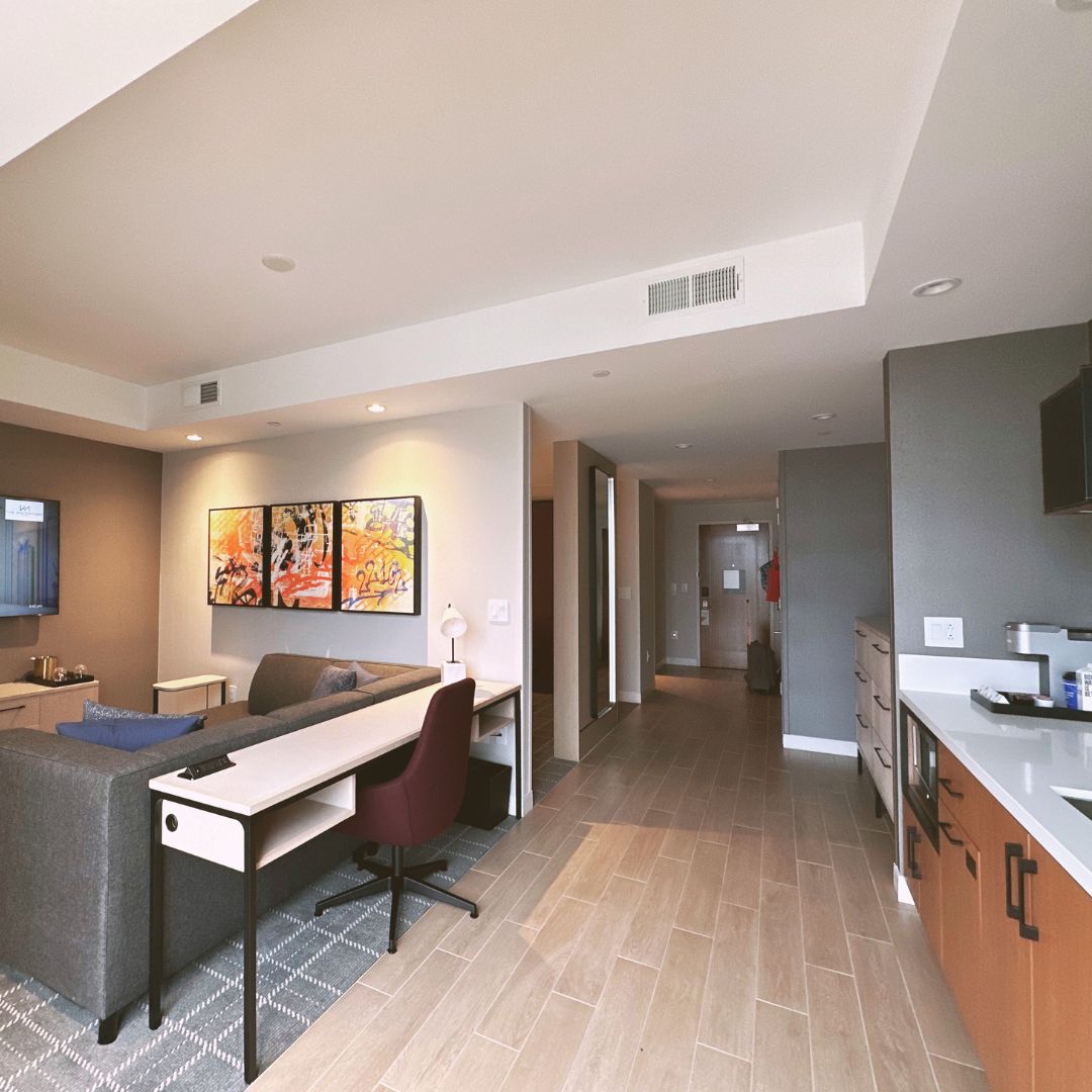 King room with living room & kitchenette Luxury hotels in washington DC for families