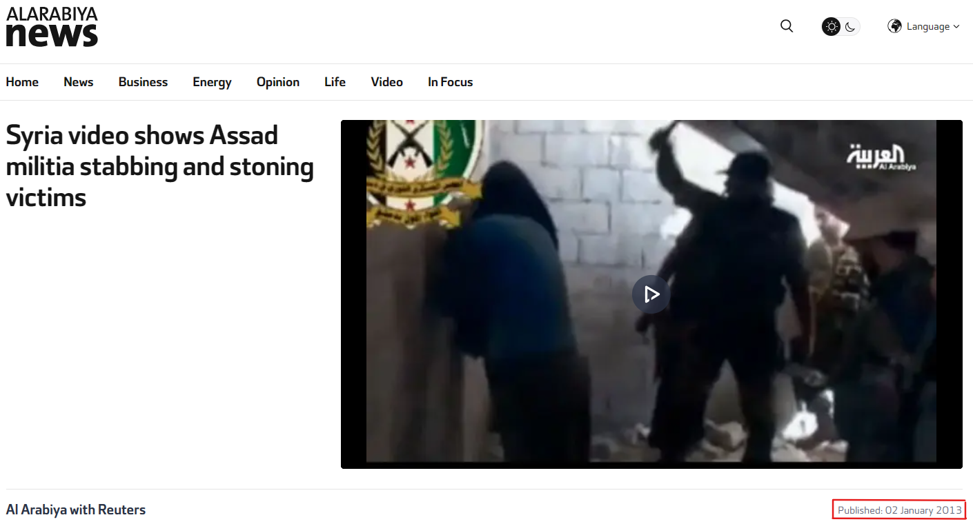 Assad’s Militia Stabbing and Stoning Victims in Syria