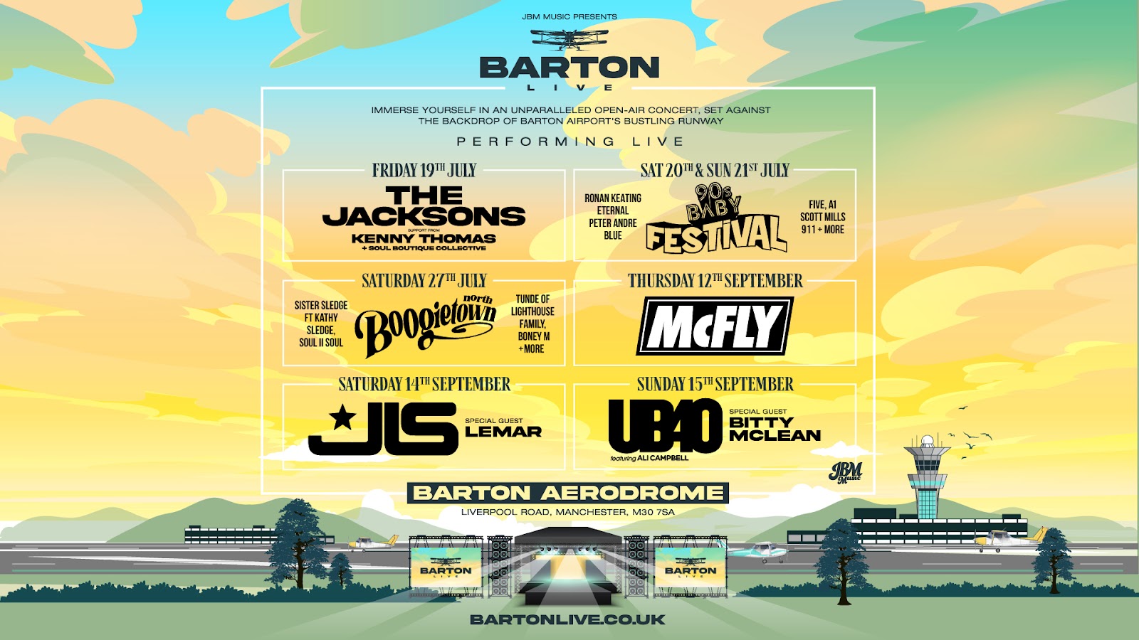 Barton Live, a summer gig series at Barton Aerodrome, has added to its huge line-up. Credit: Supplied