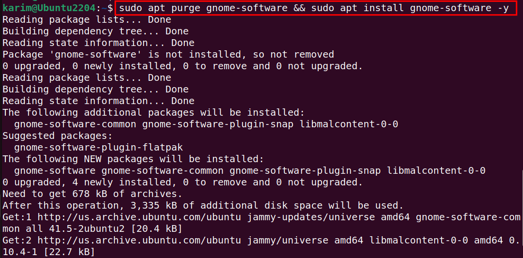 sudo apt purge