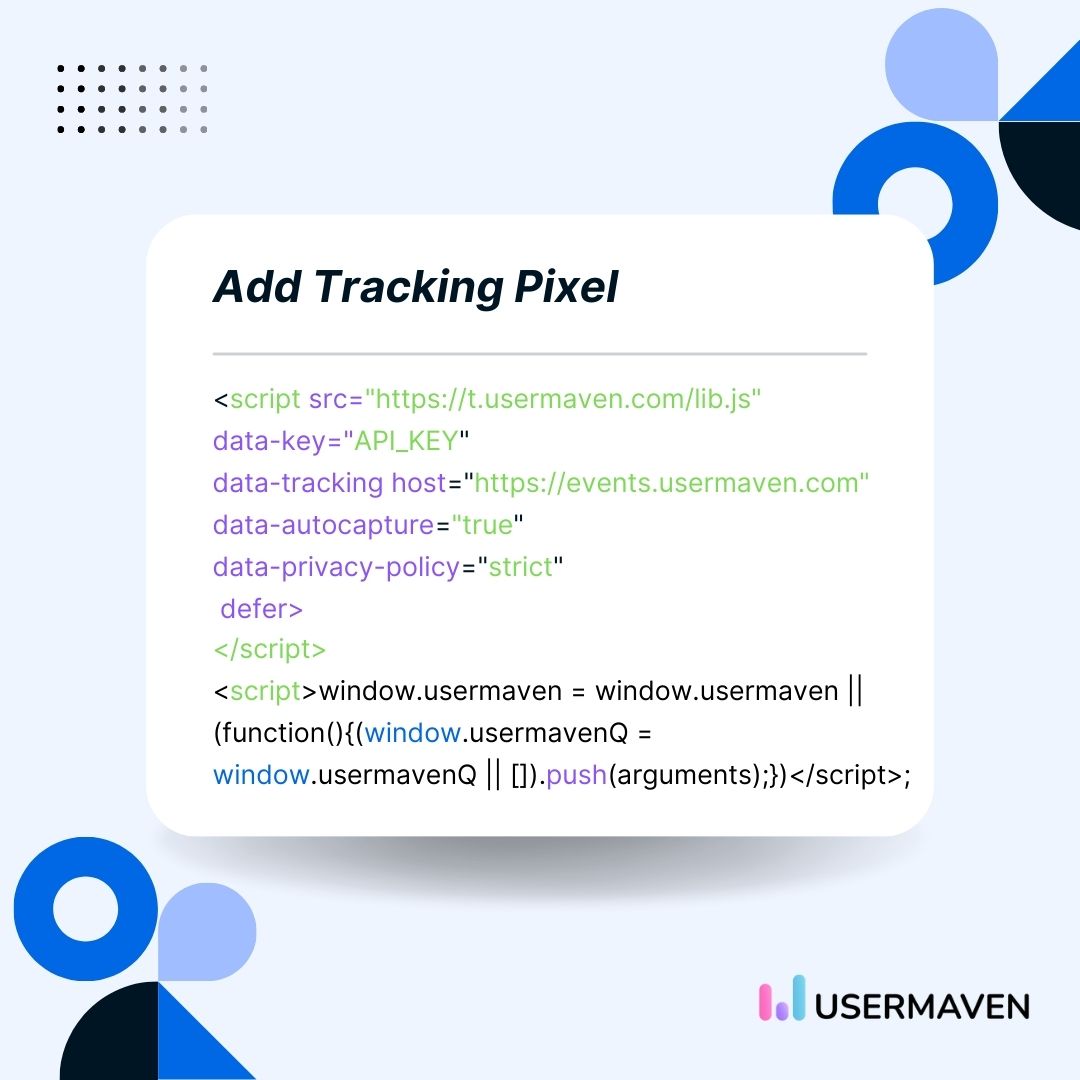add tracking pixel code